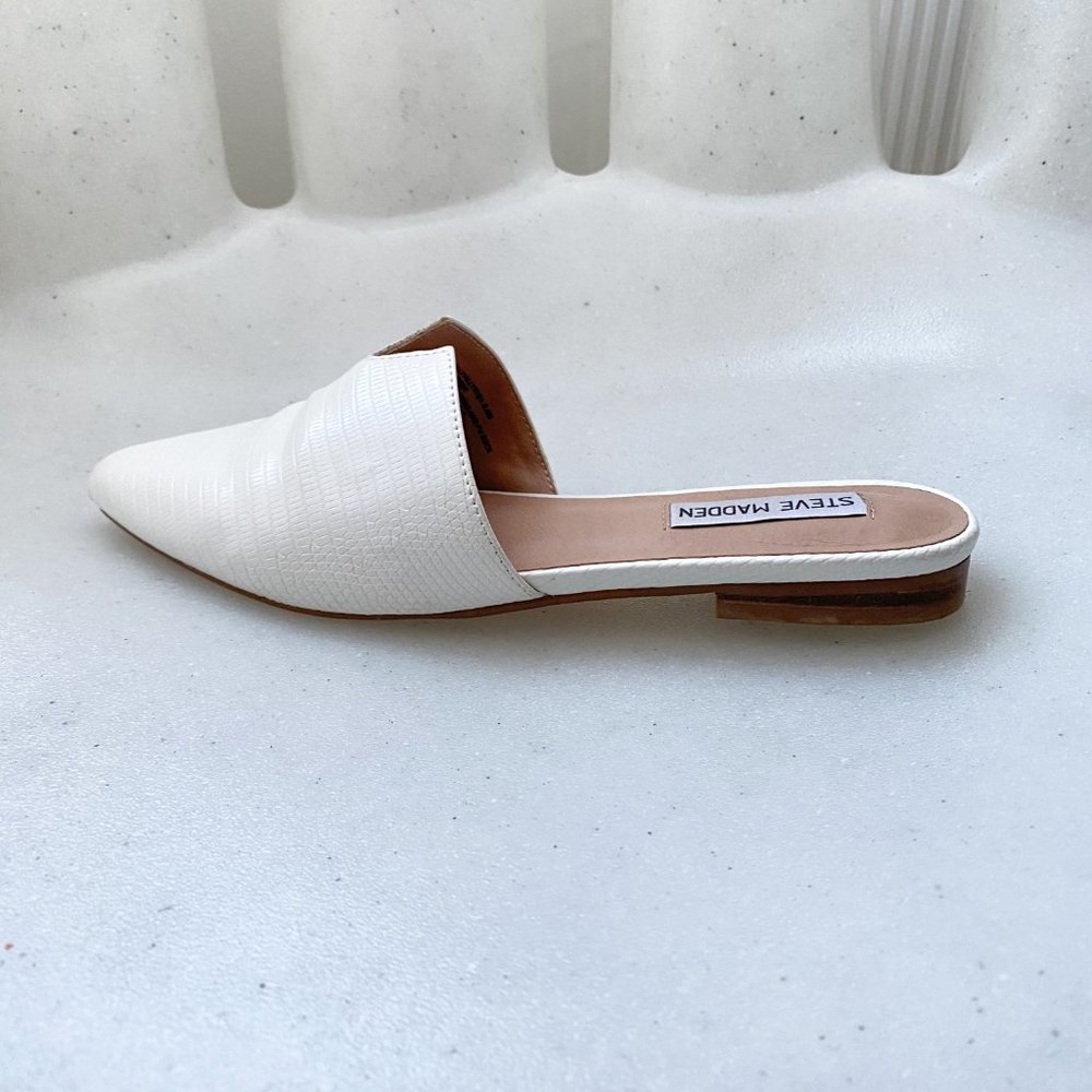 Steve Madden “Ally” White Crocodile Pointed Toe M… - image 5